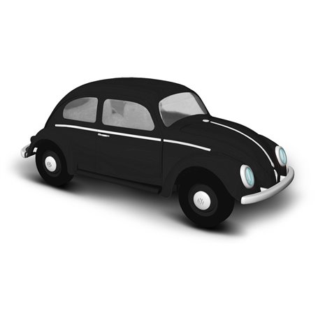 Busch 52902 VW beetle with pretzel window, black, 1952