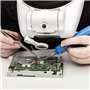 Model Craft LC1769USB Lightcraft Professional LED Headband Magnifier With Bi-Plate Magnification & Loupe