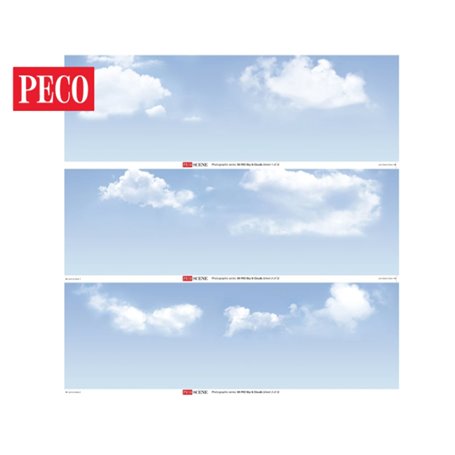 Peco SKP-03 Sky & Clouds Photographic Backscene