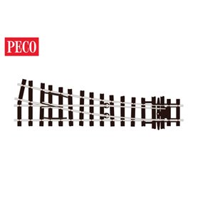 Peco SL-E595 Växel, höger, medium, radie 610 mm, vinkel 12°, längd 185 mm
