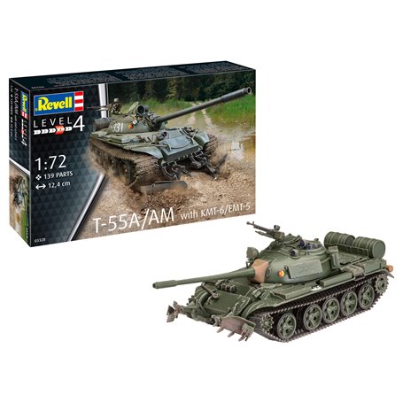 Revell 03328 Tanks T-55A/AM with KMT-6/EMT-5