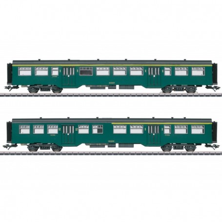 Märklin 43547 Vagnsset med 2 personvagnar M2 SNCB/NMBS