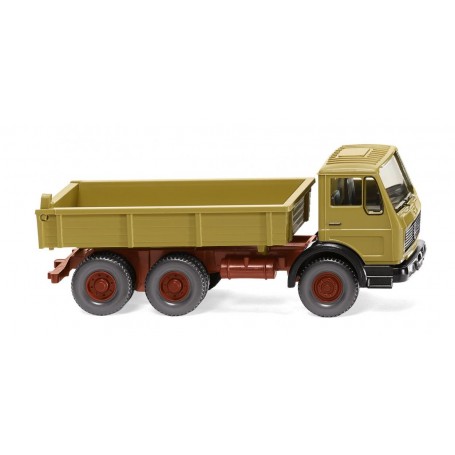 Wiking 42406 Flatbed tipper (MB NG) curry yellow