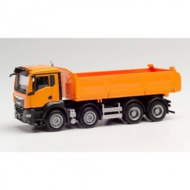 Herpa 312837 MAN TGS NN tipper truck, municipal orange