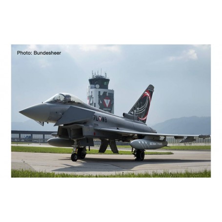 Herpa Wings 571210 Flyplan Austrian Air Force Eurofighter Typhoon -Überwachungsgeschwader, Zeltweg Air Base