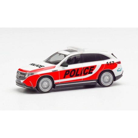 Herpa 095976 Mercedes-Benz EQC Swiss police expierence vehicle