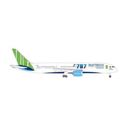 Herpa Wings 534994 Flygplan Bamboo Airways Boeing 787-9 Dreamliner, "Ha Long Bay"