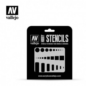 Vallejo ST-AIR003 Stencil Air Markings Access Trap Doors