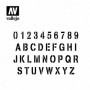 Vallejo ST-LET002 Stencil Lettering & Signs Stamp Font