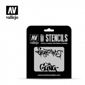 Vallejo ST-LET004 Stencil Lettering & Signs Street Art No.2