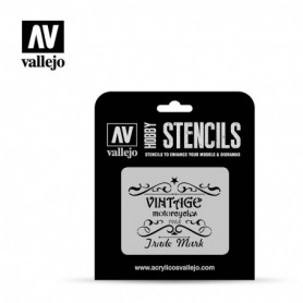 Vallejo ST-LET005 Stencil Lettering & Signs Vintage Motorcycles Sign