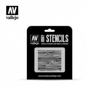Vallejo ST-TX007 Stencil Texture Effects Wood Texture No.2