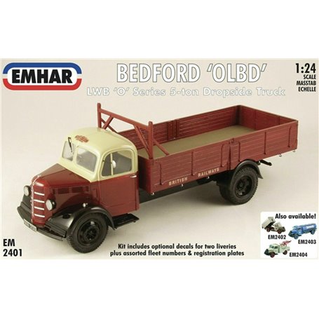 EMHAR 2401 Lastbil Bedford "OLBD", LWB "O"-serien 5-ton dropside truck