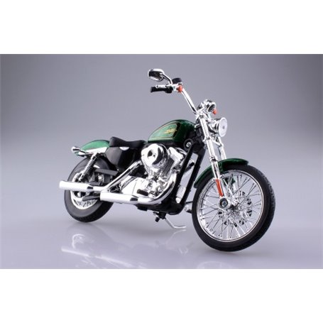 Aoshima 104477 Motorcykel HARLEY-DAVIDSON 2013 XL 1200V SEVENTY-TWO (GREEN)