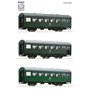 Roco 74071 3 piece set: Passenger coaches "Rekowagen", DR (Set 2)