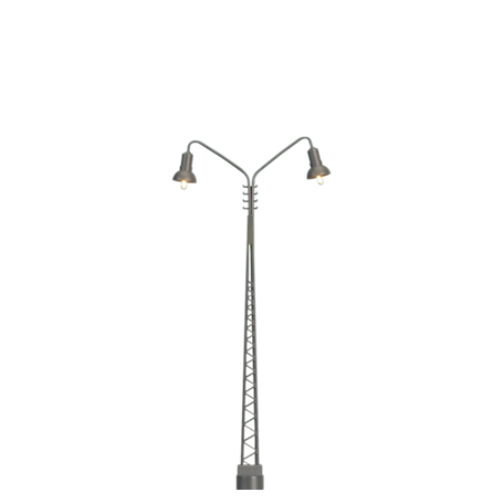Brawa 84019 Stationslampa, dubbelarm, höjd 120 mm