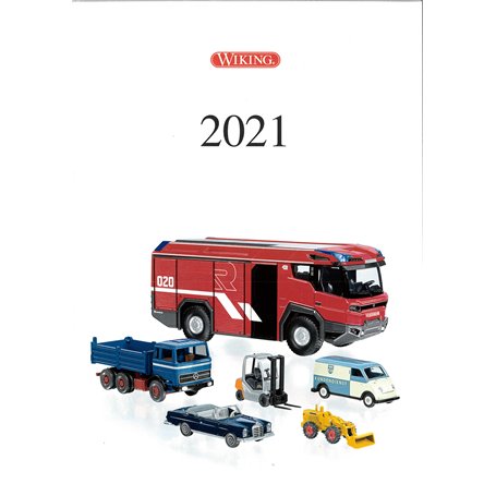 Kataloger KAT453 Wiking Huvudkatalog 2021. Bilar i skala H0 och N, 39 sidor i färg