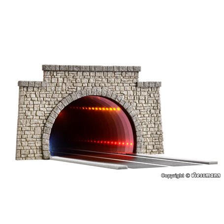 Viessmann 5097 Road tunnel classic, with LED mirroring- and depth effect