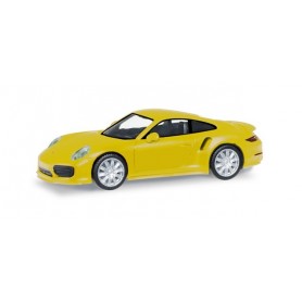 Herpa 028615-003 Porsche 911 Turbo, racing yellow
