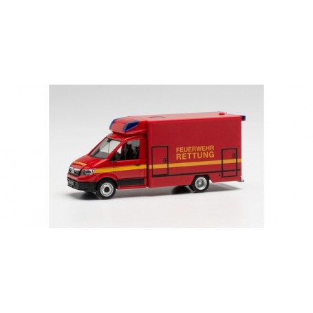 Herpa 096232 MAN TGE Fahrtec ambulance fire department