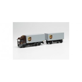 Herpa 313667 MAN TGS LX interchangeable box trailer UPS