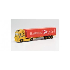 Herpa 313803 Volvo FH Gl. XL container semitrailer acargo | Hamburg Süd