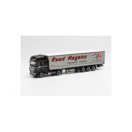 Herpa 313872 DAF XF SSC Euro 6 curtain canvas semitrailer with drop sides Ruud Hagens