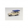 Herpa 420549-002 Wartburg 353 `66 Tourist with Roof tent, pearl white