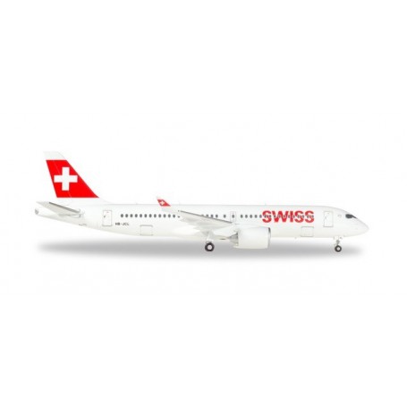 Herpa Wings 558952-001 Flygplan Swiss International Air Lines Airbus A220-300 HB-JCL Winterthur
