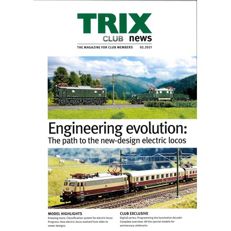 Trix CLUB022021 Trix Club 02/2021, magasin från Trix, 23 sidor i färg, Engelska