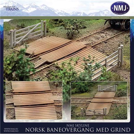 NMJ 15131 Norsk Jernbaneovergang, Liten Utgave, Ferdigmodeller