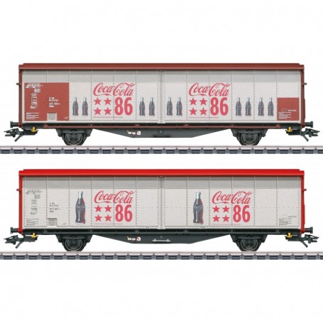 Märklin 48345 Vagnsset med 2 godsvagnar Hbbills 308 "Coca Cola"