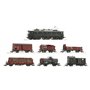 Roco 61492 7 piece set: Electric locomotive E 52 22 with goods train, DRG