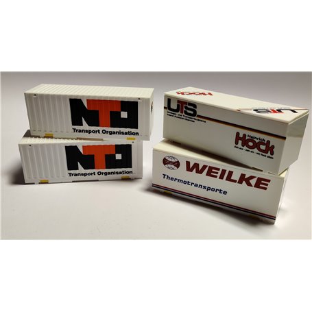 AWM 90603-1 Set med 4 containers "Weilke/Hock/NTO"