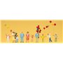 Preiser 24659 Ballongförsäljare med ballonger och barn