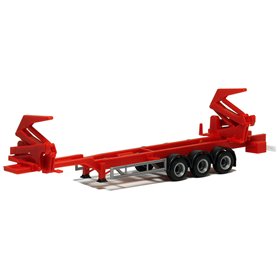Herpa Exclusive 480421 Hammar Container Sideloader Edition, 3-axlig, röd
