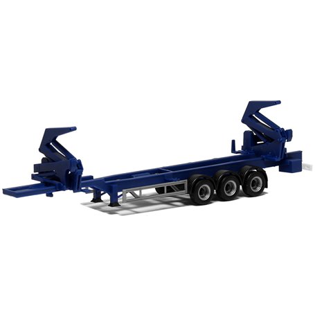 Herpa Exclusive 480422 Hammar Container Sideloader Edition, 3-axel, blå