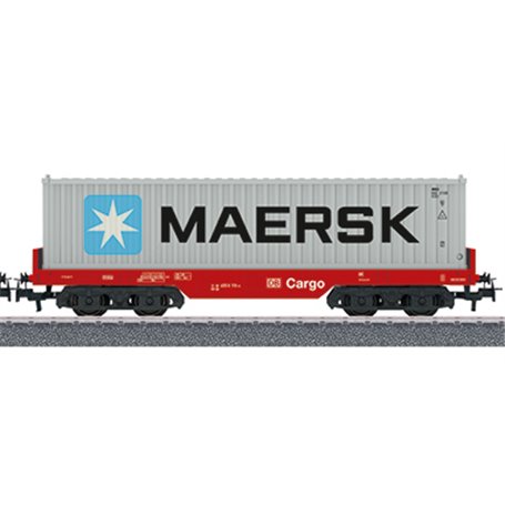 Märklin 00192 Flakvagn 455 6 119-4 typ DB Cargo med last av 40 fots container "Maersk"