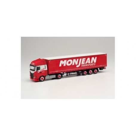 Herpa 314060 Iveco S-Way curtain canvas semitrailer "Monjean"