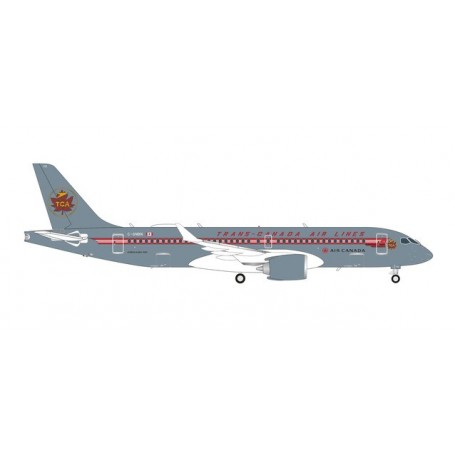 Herpa Wings 571593 Flygplan Air Canada Airbus A220-300 - Trans Canada Air Lines retro livery C-GNBN