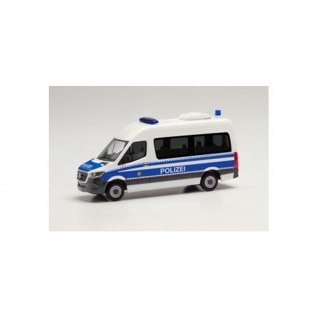 Herpa 096393 Mercedes-Benz Sprinter "18 box high roof "Mobile police office vehicle Berlin"