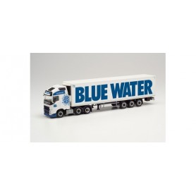Herpa 313971 Volvo FH Gl. XL 2020 6x2 refrigerated box semitrailer "Blue Water"