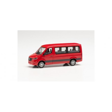 Herpa 096478 Mercedes-Benz Sprinter 18 bus low roof, fire red