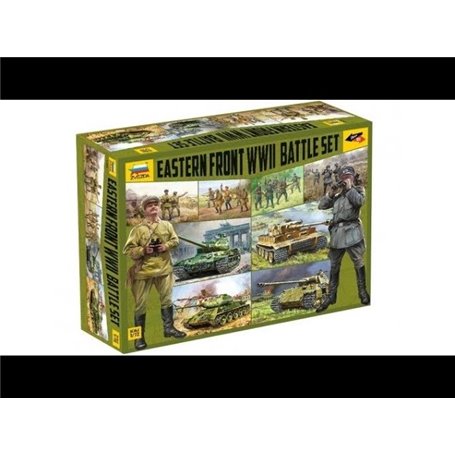 Zvezda 5203 Eastern Front WWII Battle Set "Snap Kit"