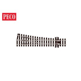 Peco SL-E1495 Växel, höger, medium, radie 508 mm, vinkel 10°, längd 160 mm