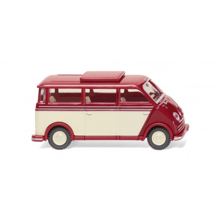 Wiking 33405 DKW speedvan bus - ruby red/ivory