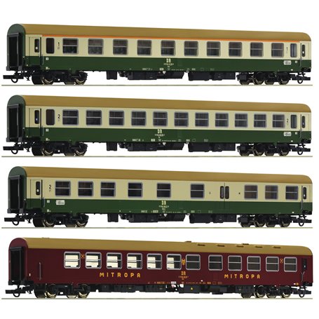 Roco 74189 4 piece set: Passenger coaches D 375 "Vindobona", DR (Set 2)