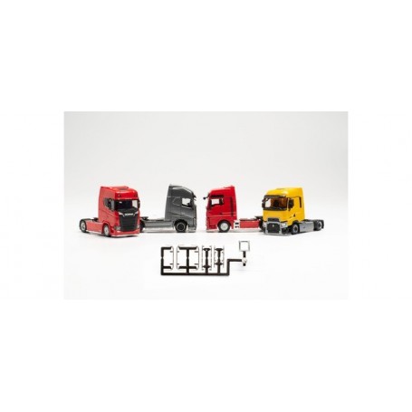 Herpa 054232 Accessories lowbar and sidebar for tractors with chassis panelling, chromium (f. 6 tractors) - (content 3 pieces)