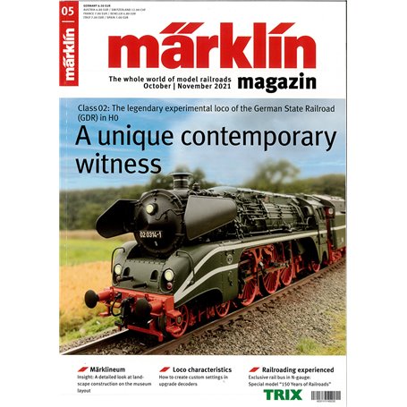 Märklin 360378 Märklin Magazin 5/2021 Engelska