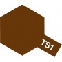 Tamiya 85001 Sprayfärg TS-1 "Red Brown" matt, innehåller 100 ml